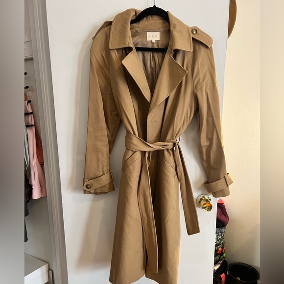 Sezane Scott Trench Coat - Camel - Picture 2 of 3